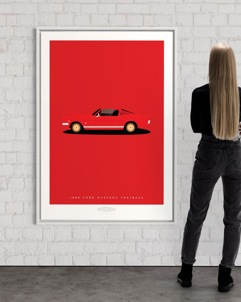 FORD MUSTANG FASTBACK 1966 Red galaxie_dc