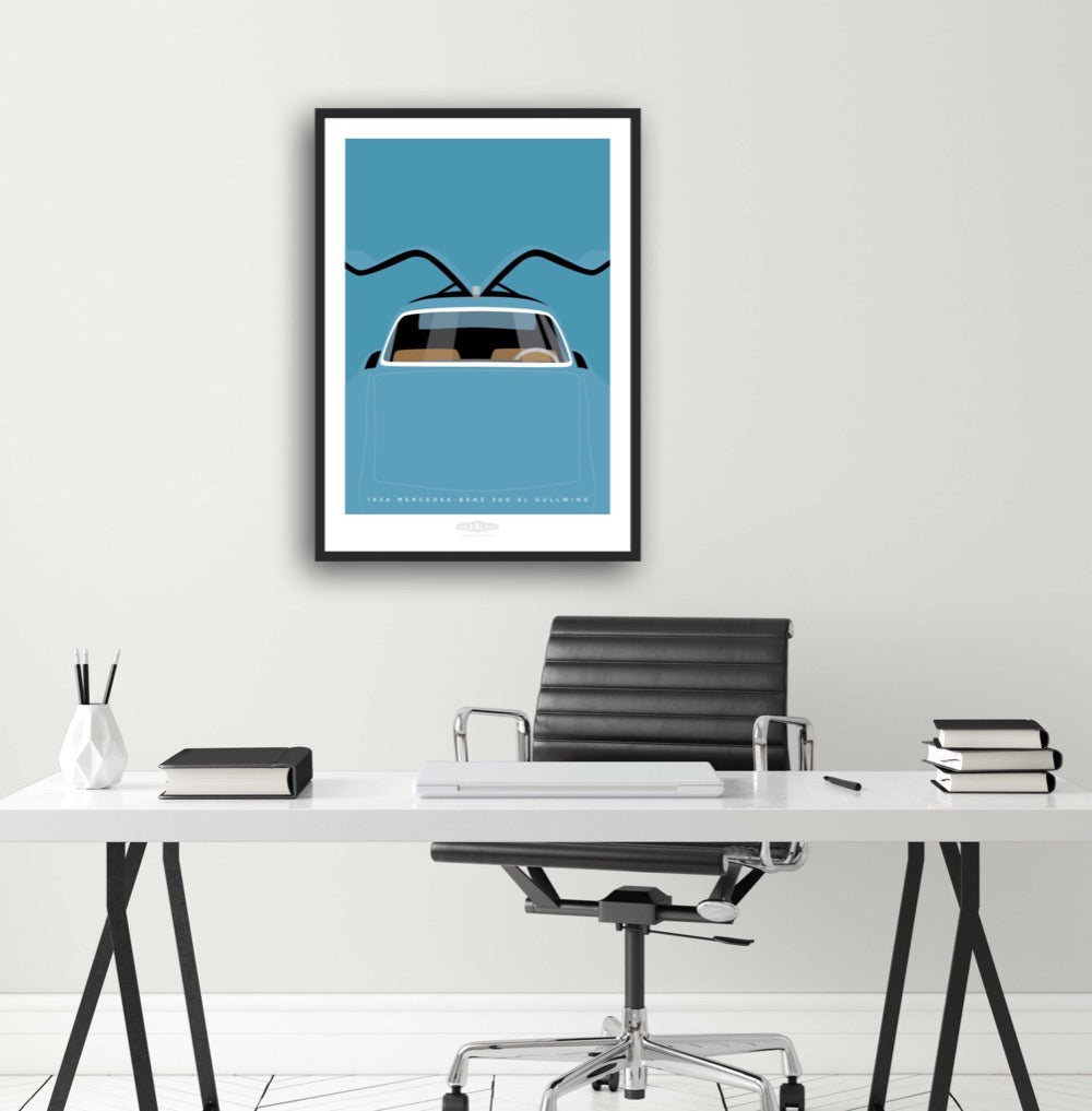 MERCEDES-BENZ 300 SL GULLWING 1954 Blue 2 galaxie_dc