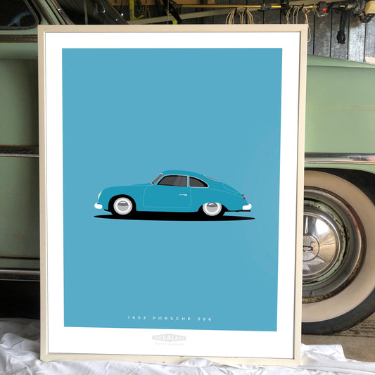 PORSCHE 356 1953 Blue - The Galaxie Design Classics