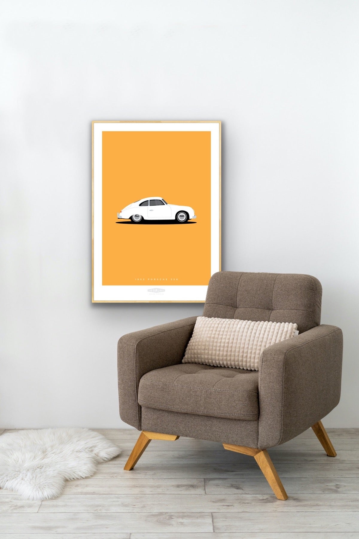 PORSCHE 356 1953 White galaxie_dc