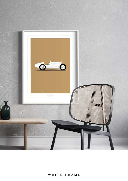 BUGATTI TYPE 51 1931 White - The Galaxie Design Classics