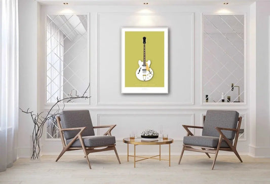 EPIPHONE CASINO 1968 White - The Galaxie Design Classics