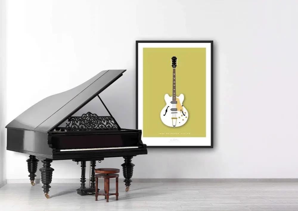 EPIPHONE CASINO 1968 White - The Galaxie Design Classics