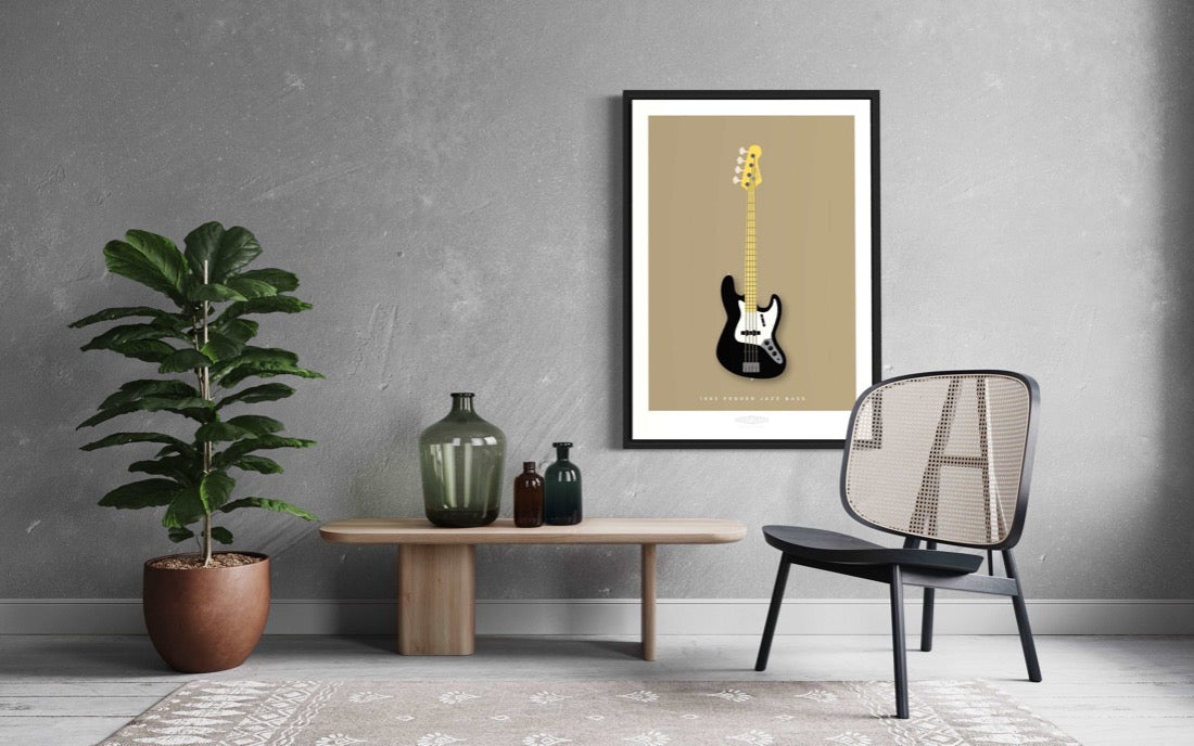 FENDER JAZZ BASS 1963 Black - The Galaxie Design Classics