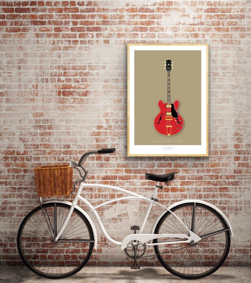 GIBSON ES 355 1966 Red - The Galaxie Design Classics