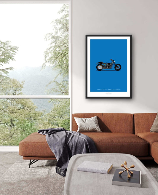 HARLEY-DAVIDSON VRSC 2001 Blue - The Galaxie Design Classics