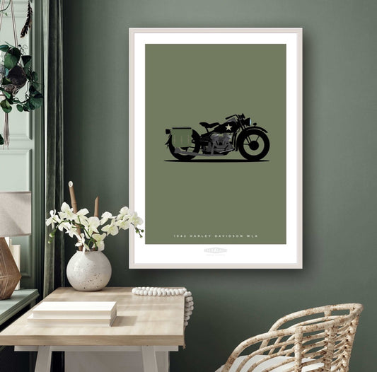 HARLEY DAVIDSON WLA 1942 Black - The Galaxie Design Classics