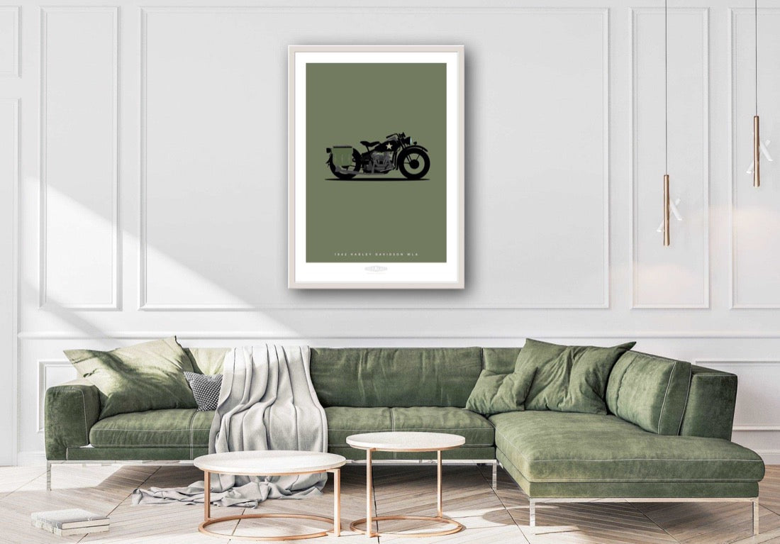 HARLEY DAVIDSON WLA 1942 Black - The Galaxie Design Classics