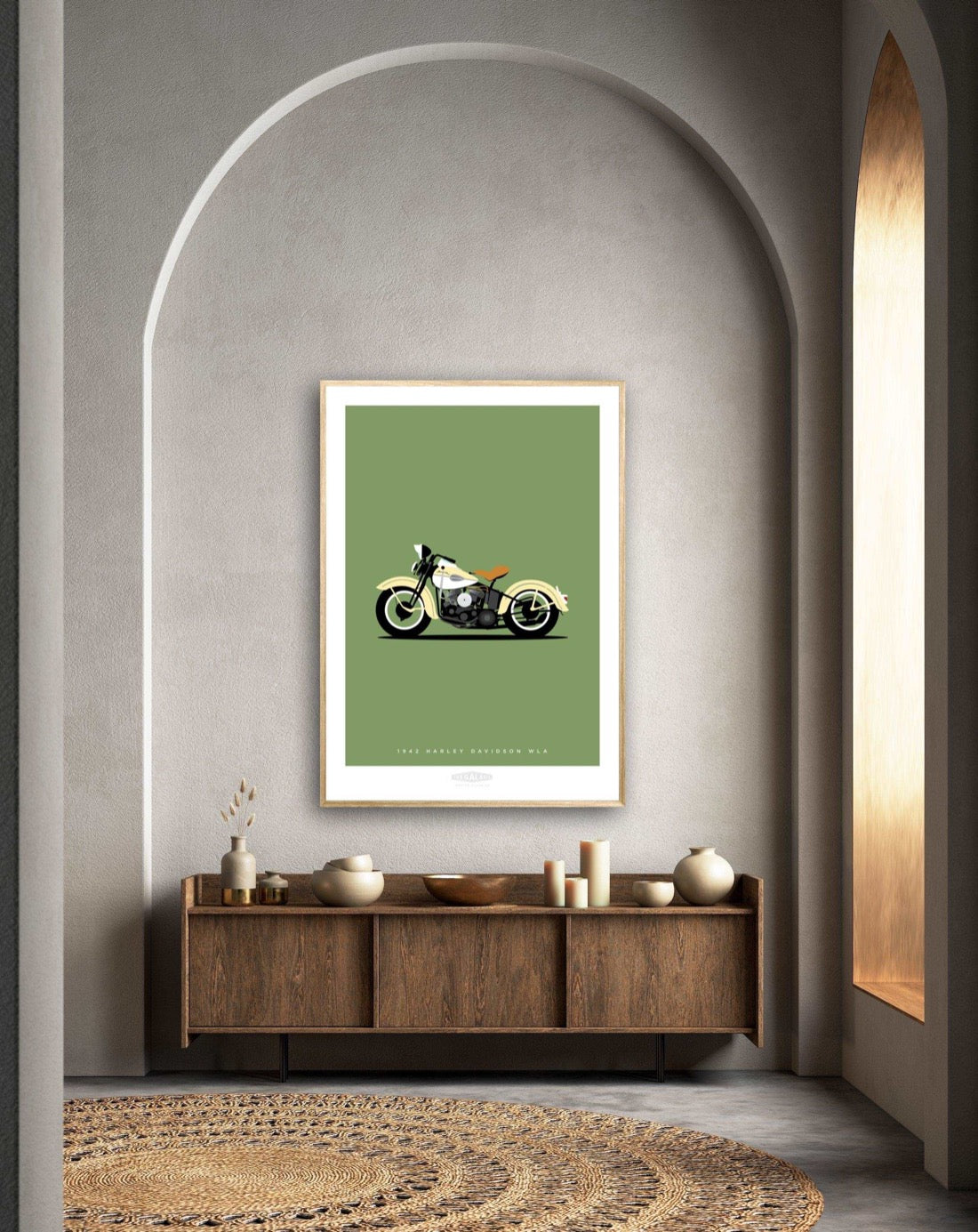 HARLEY DAVIDSON WLA 1942 Cream 2 - The Galaxie Design Classics