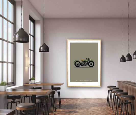 HARLEY DAVIDSON WLA 1942 Green - The Galaxie Design Classics