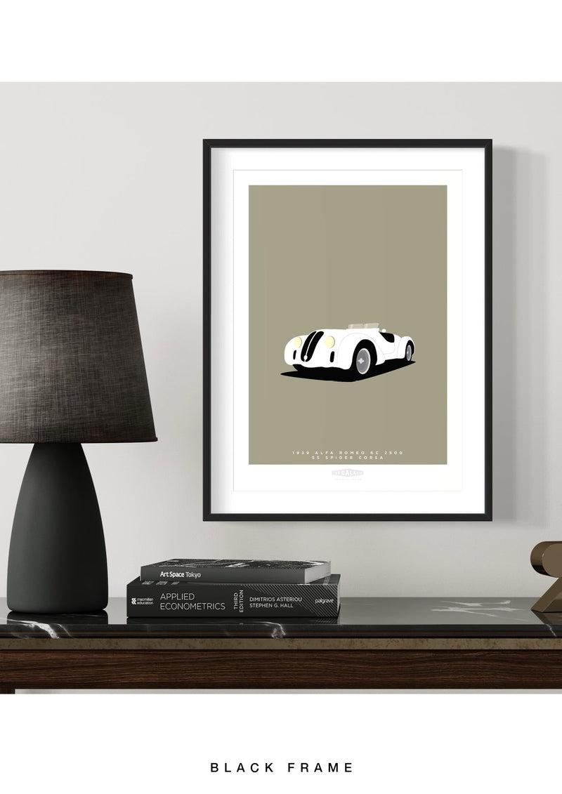 ALFA ROMEO 6C 2500 SS SPIDER CORSA 1939 White - The Galaxie Design Classics