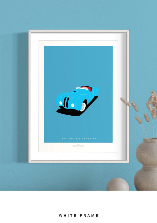 BMW 328 ROADSTER 1940 Blue - The Galaxie Design Classics