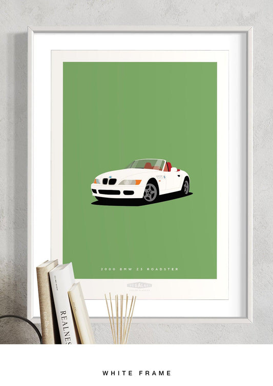 BMW Z3 ROADSTER 2000 White - The Galaxie Design Classics