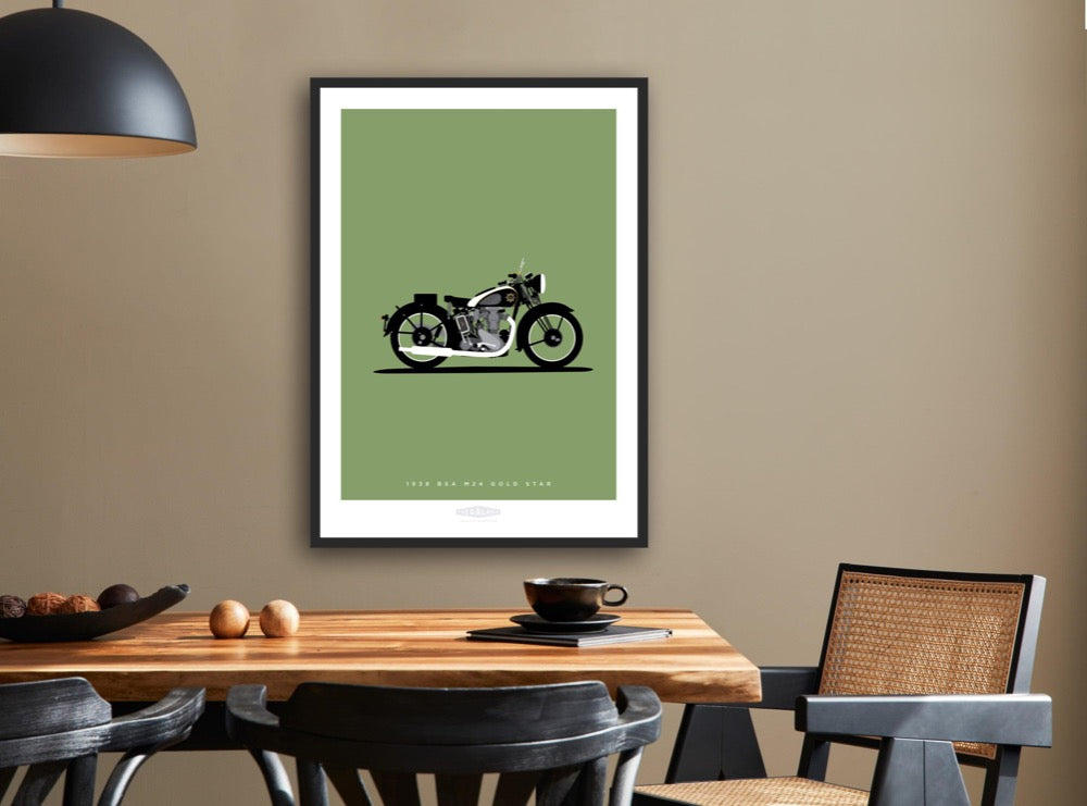 BSA GOLD STAR 1938 Black - The Galaxie Design Classics