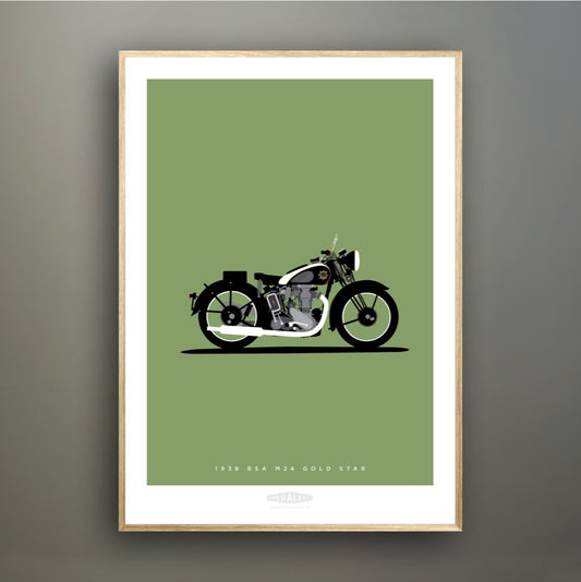 BSA GOLD STAR 1938 Black - The Galaxie Design Classics