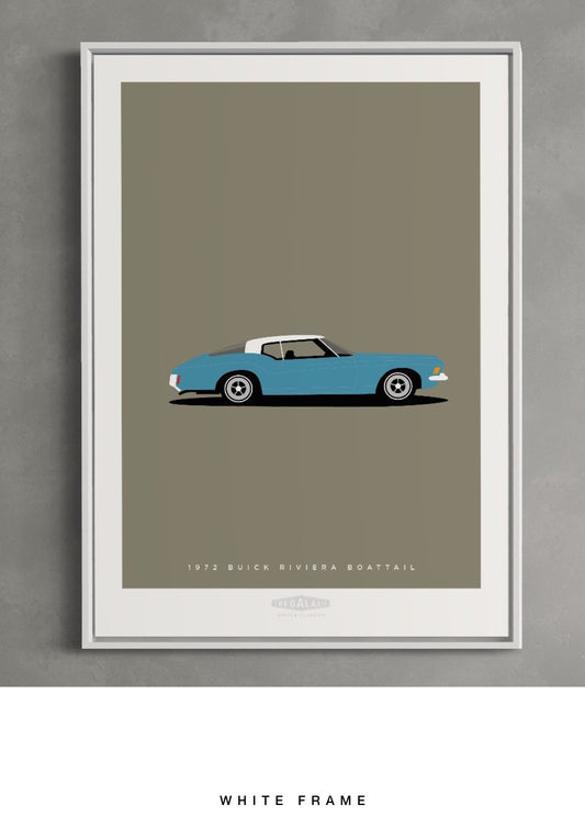 BUICK RIVIERA 1972 Blue - The Galaxie Design Classics