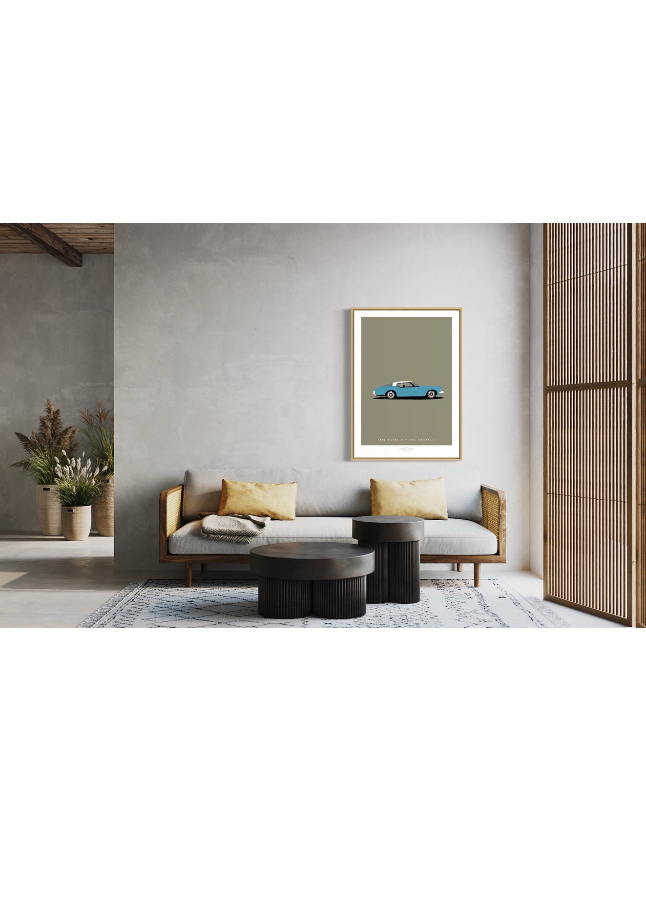 BUICK RIVIERA 1972 Blue - The Galaxie Design Classics