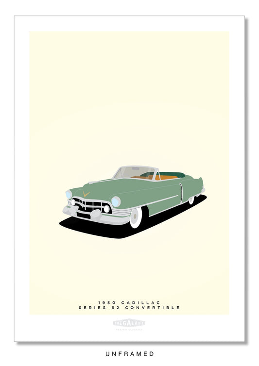 CADILLAC SERIES 62 CONVERTIBLE 1950 Green - The Galaxie Design Classics