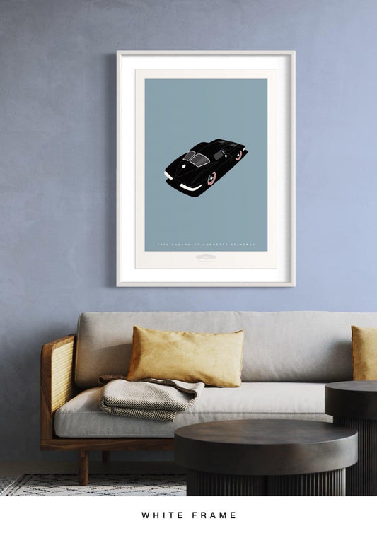 CHEVROLET CORVETTE STINGRAY 1963 Black - The Galaxie Design Classics