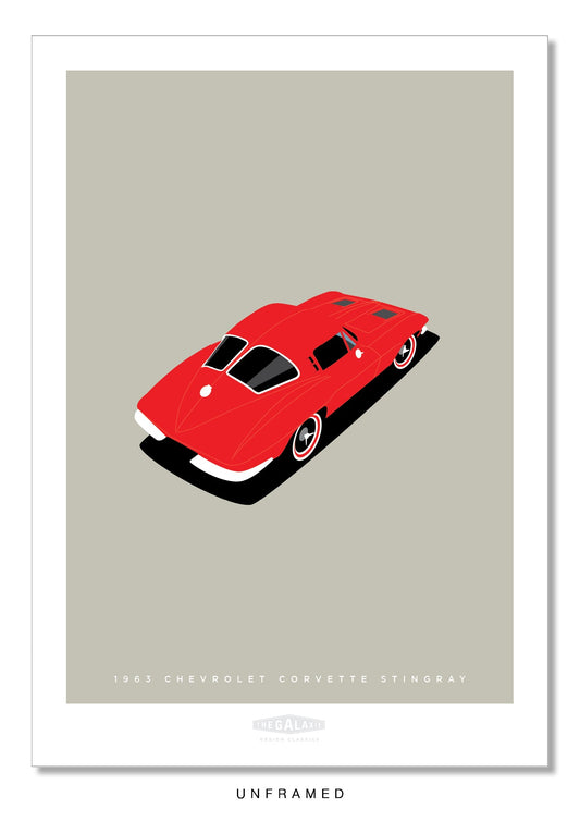CHEVROLET CORVETTE STINGRAY 1963 Red - The Galaxie Design Classics