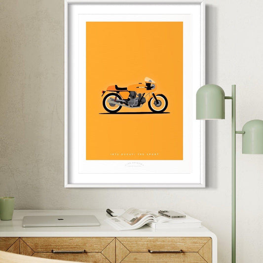DUCATI 750 SPORT 1972 Yellow 1 - The Galaxie Design Classics