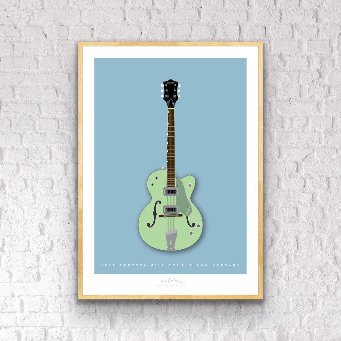 GRETSCH 6118 DOUBLE ANNIVERSARY 1962 Green - The Galaxie Design Classics
