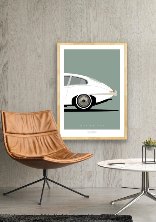 JAGUAR E-TYPE COUPE 1961 White 2 - The Galaxie Design Classics