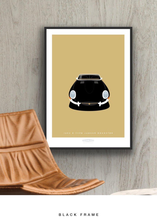 JAGUAR E TYPE ROADSTER 1962 Black - The Galaxie Design Classics