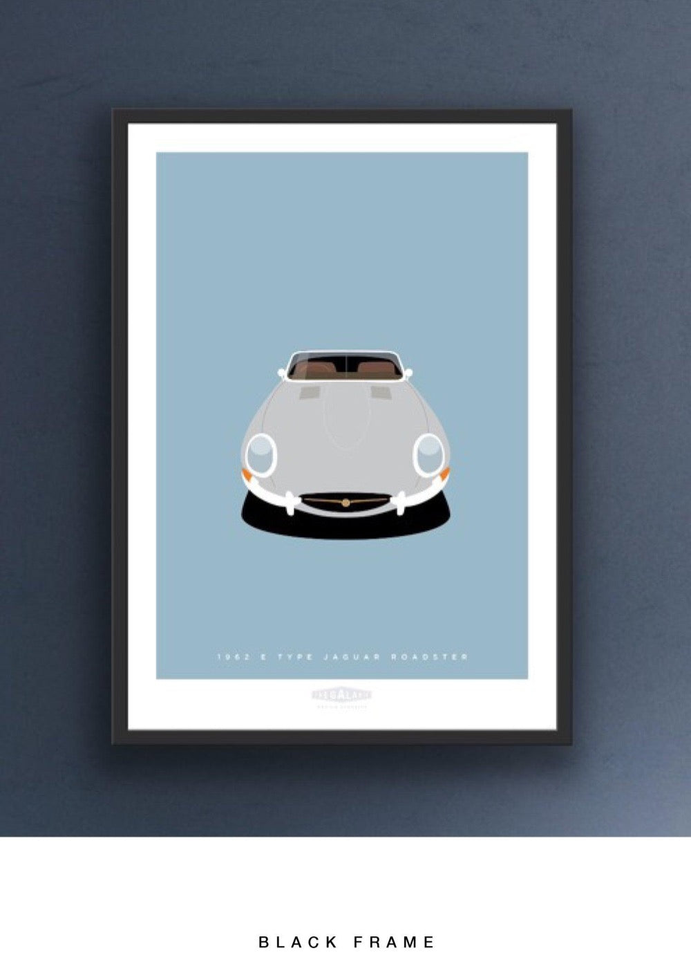 JAGUAR E TYPE ROADSTER 1962 Silver - The Galaxie Design Classics