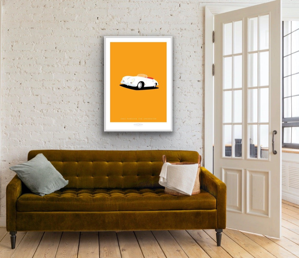 PORSCHE 356 SPEEDSTER 1956 White 2 - The Galaxie Design Classics