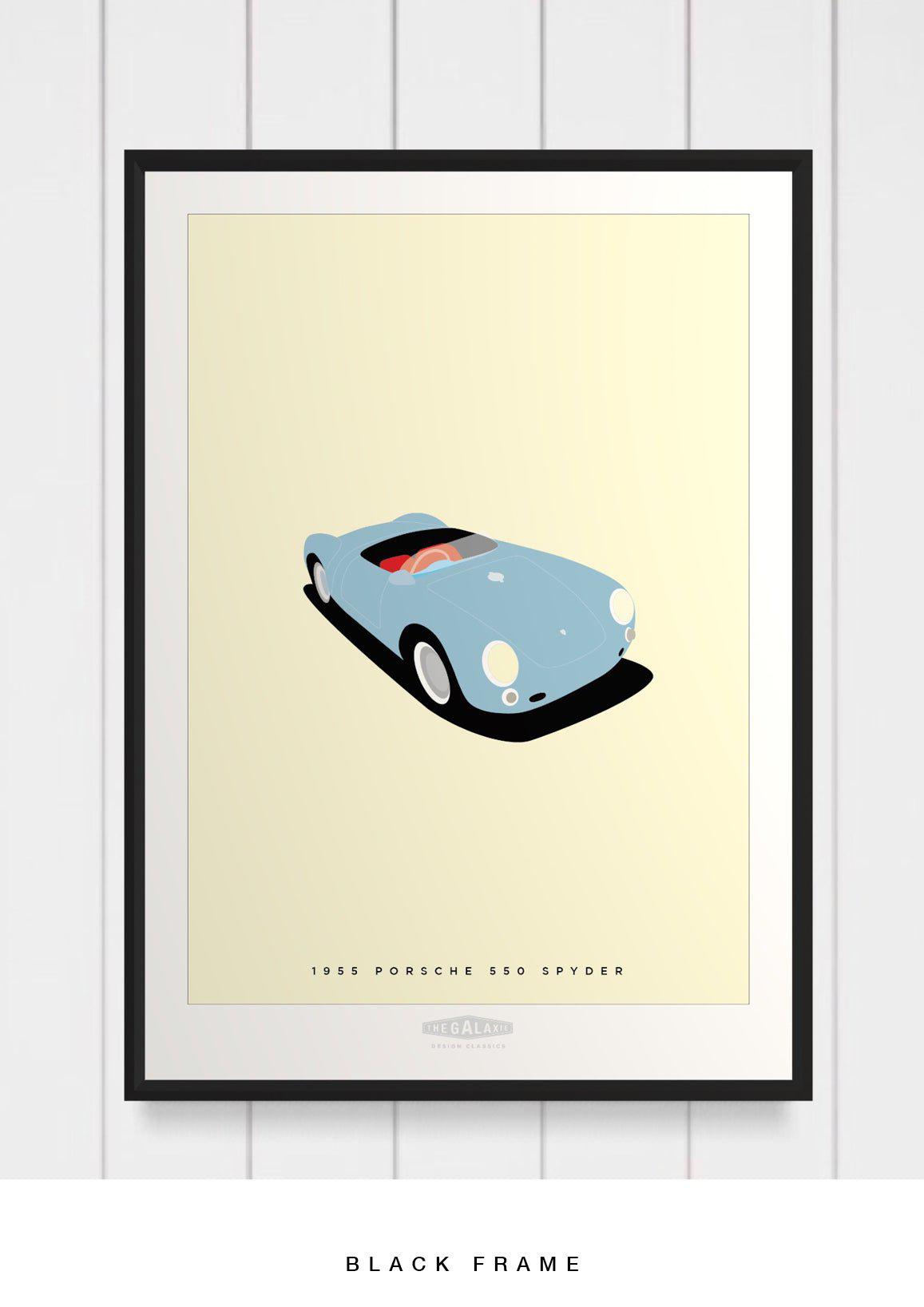 PORSCHE 550 SPYDER 1955 Blue 2 - The Galaxie Design Classics