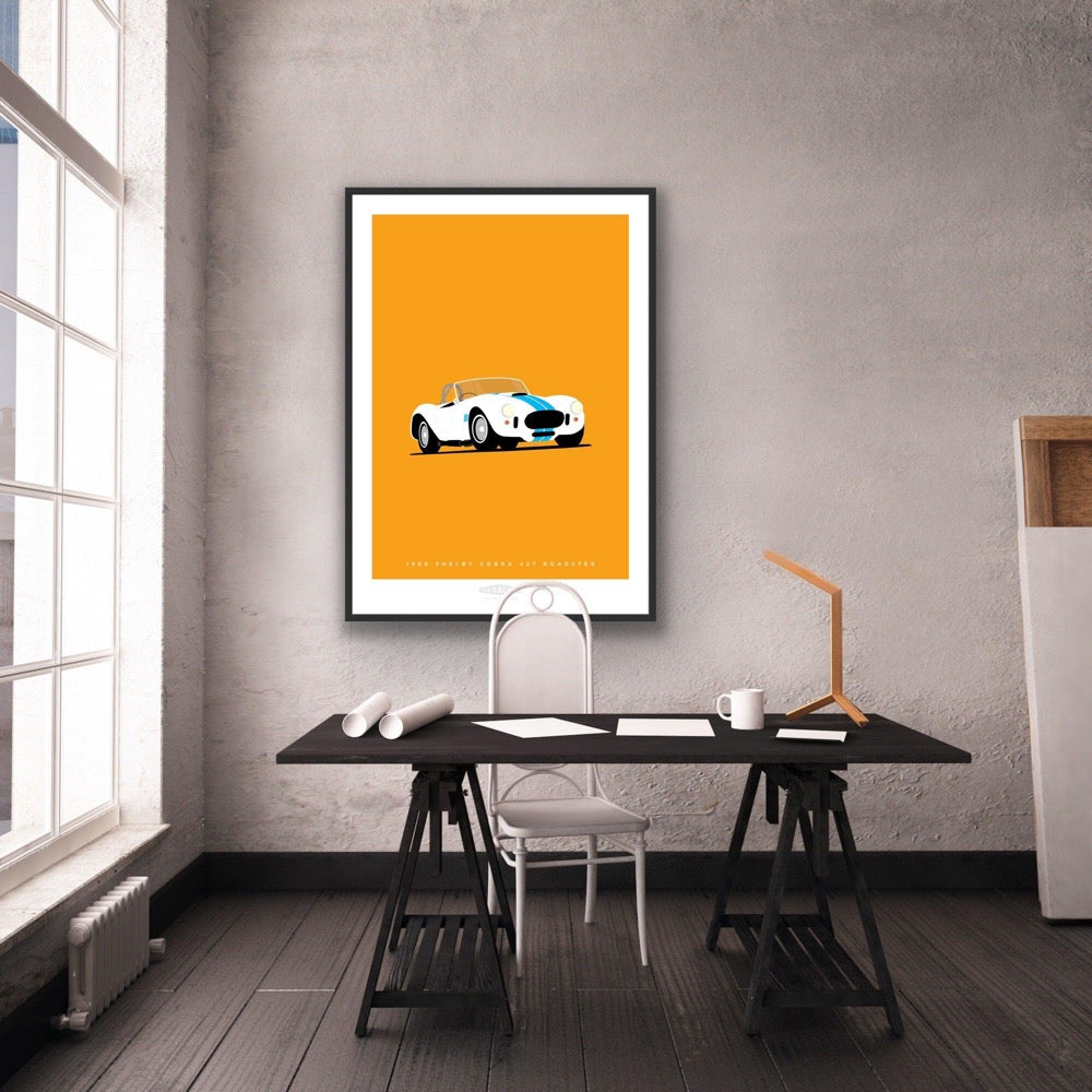 SHELBY COBRA 427 ROADSTER 1966 White - The Galaxie Design Classics