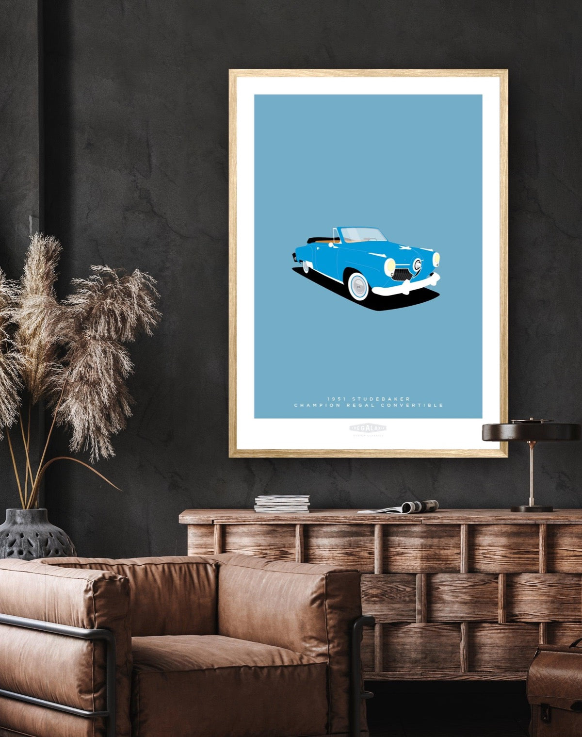 STUDEBAKER CHAMPION REGAL CONVERTIBLE 1951 Blue - The Galaxie Design Classics