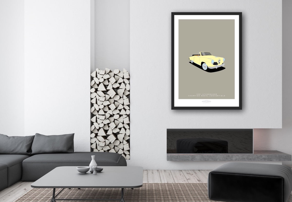 STUDEBAKER CHAMPION REGAL CONVERTIBLE 1951 Cream - The Galaxie Design Classics