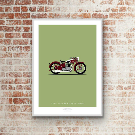 TRIUMPH SPEED TWIN Red 1939 - The Galaxie Design Classics
