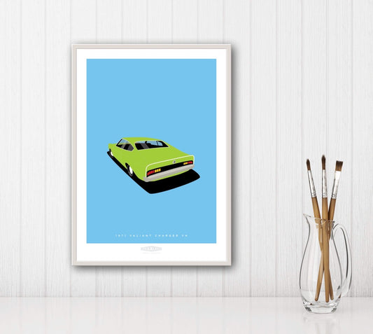 VALIANT VH CHARGER 1971 Green - The Galaxie Design Classics