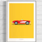 CHEVROLET CORVETTE ROADSTER 1956 Red - The Galaxie Design Classics