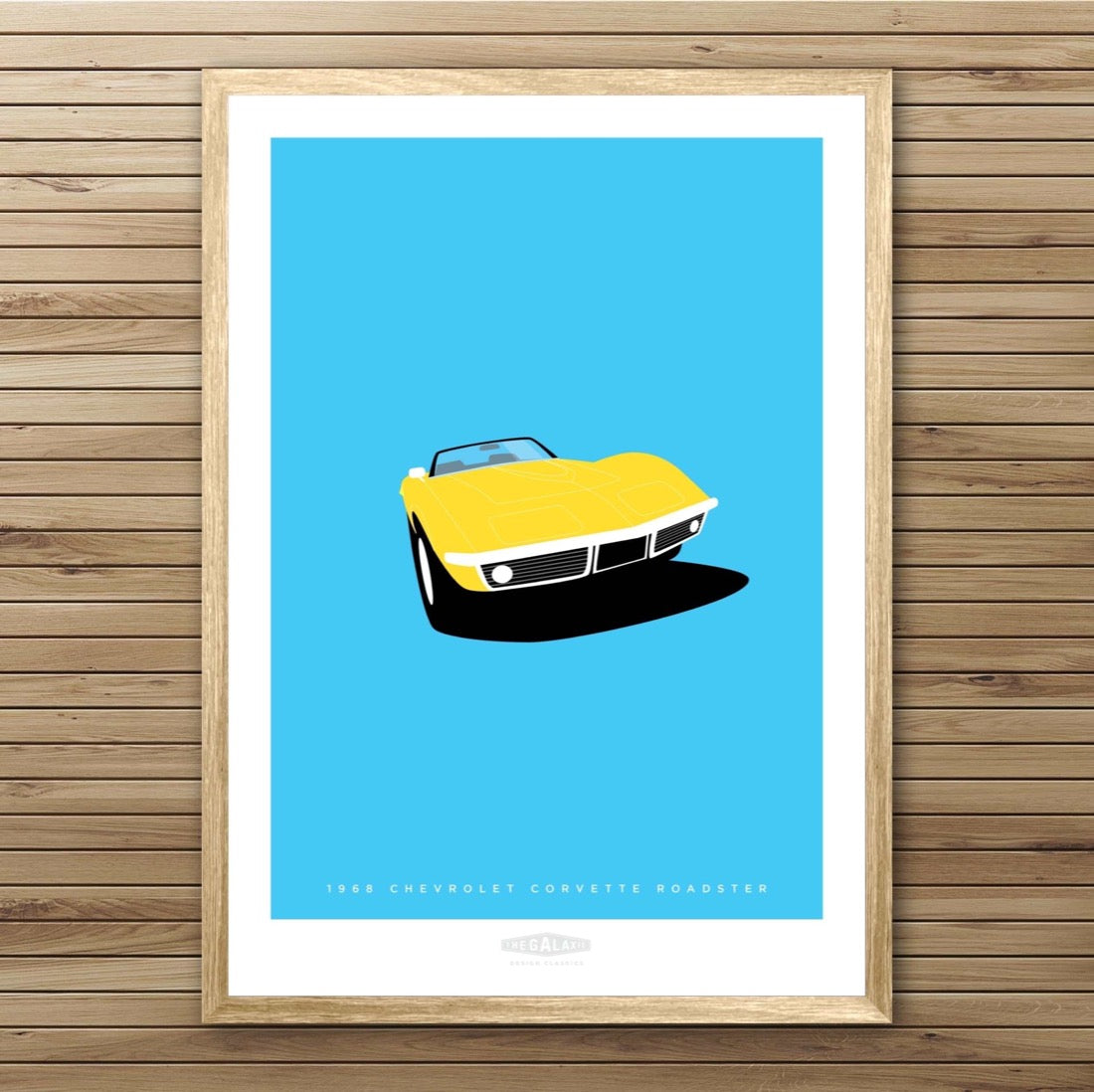 CHEVROLET CORVETTE ROADSTER 1968 Yellow - The Galaxie Design Classics