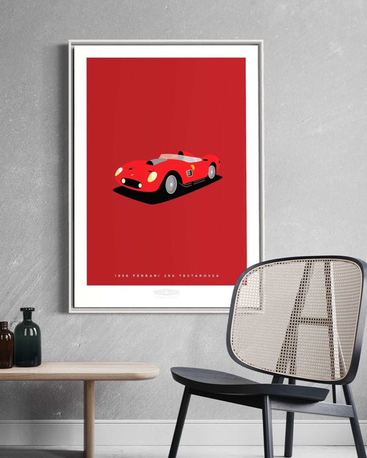 FERRARI 250 TESTAROSSA 1956 Red - The Galaxie Design Classics