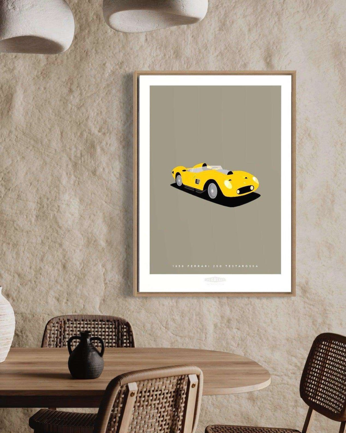 FERRARI 250 TESTAROSSA 1956 Yellow - The Galaxie Design Classics