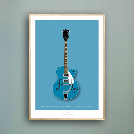 GRETSCH G2420T STREAMLINER 2004 Blue - The Galaxie Design Classics