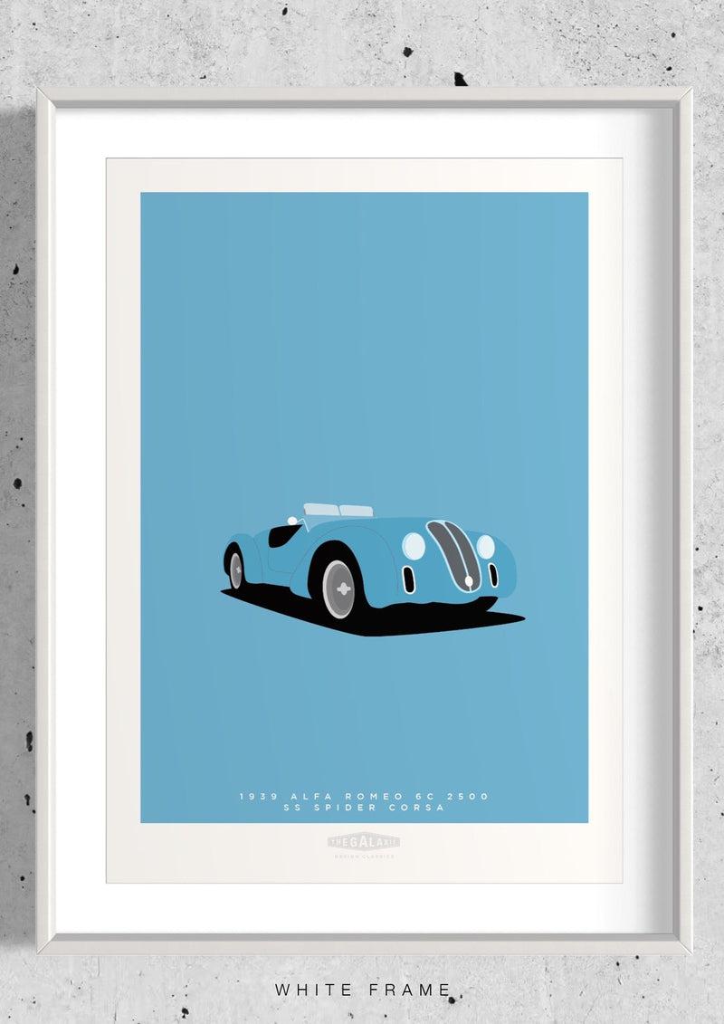ALFA ROMEO 6C 2500 SS SPIDER CORSA 1939 Blue - The Galaxie Design Classics
