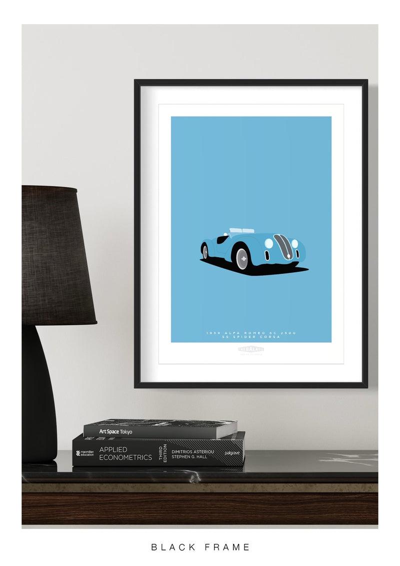 ALFA ROMEO 6C 2500 SS SPIDER CORSA 1939 Blue - The Galaxie Design Classics