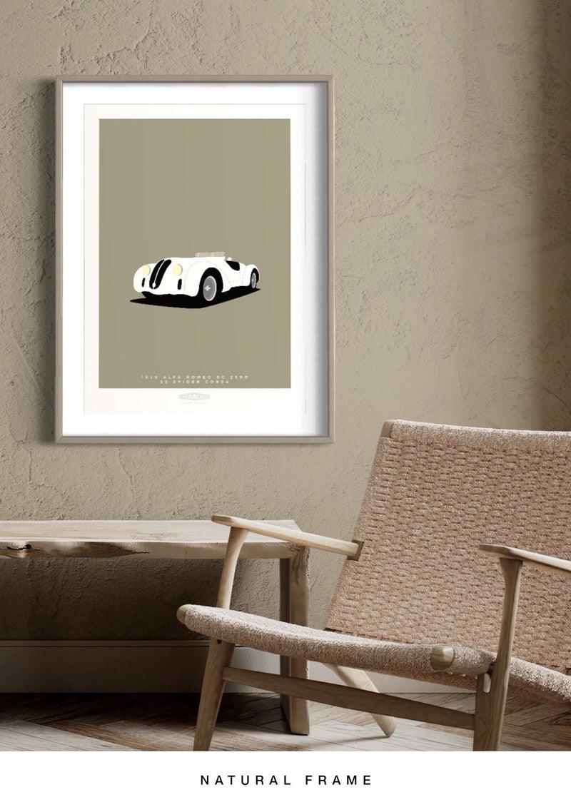 ALFA ROMEO 6C 2500 SS SPIDER CORSA 1939 White - The Galaxie Design Classics