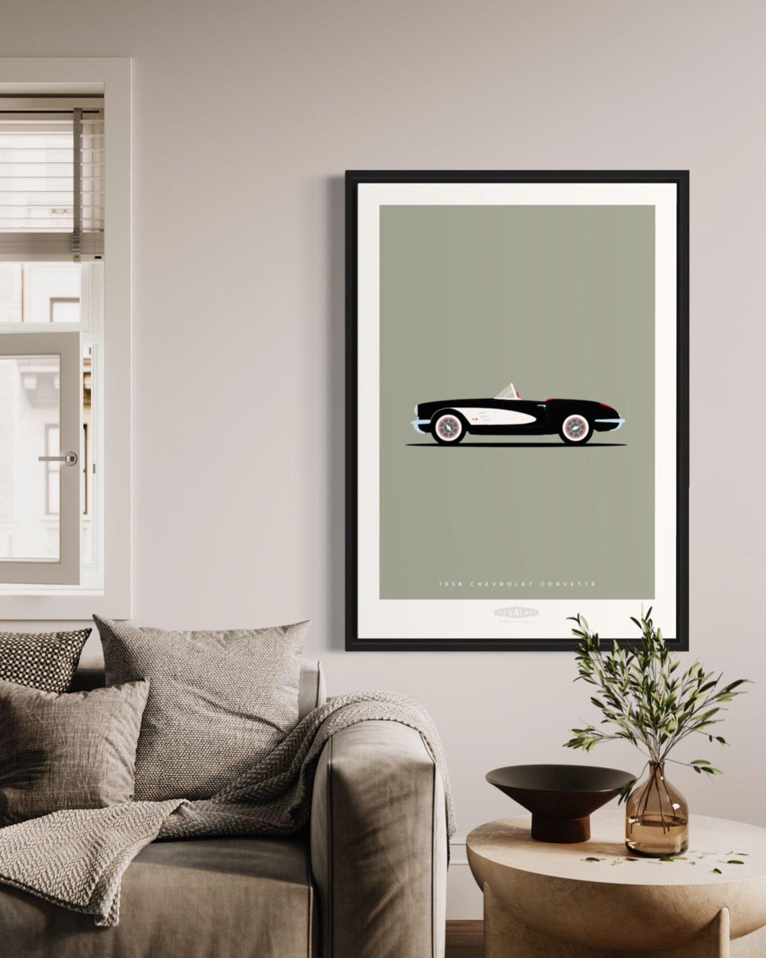 CHEVROLET CORVETTE ROADSTER 1956 Black - The Galaxie Design Classics