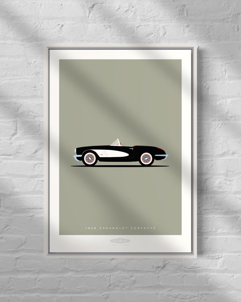 CHEVROLET CORVETTE ROADSTER 1956 Black - The Galaxie Design Classics