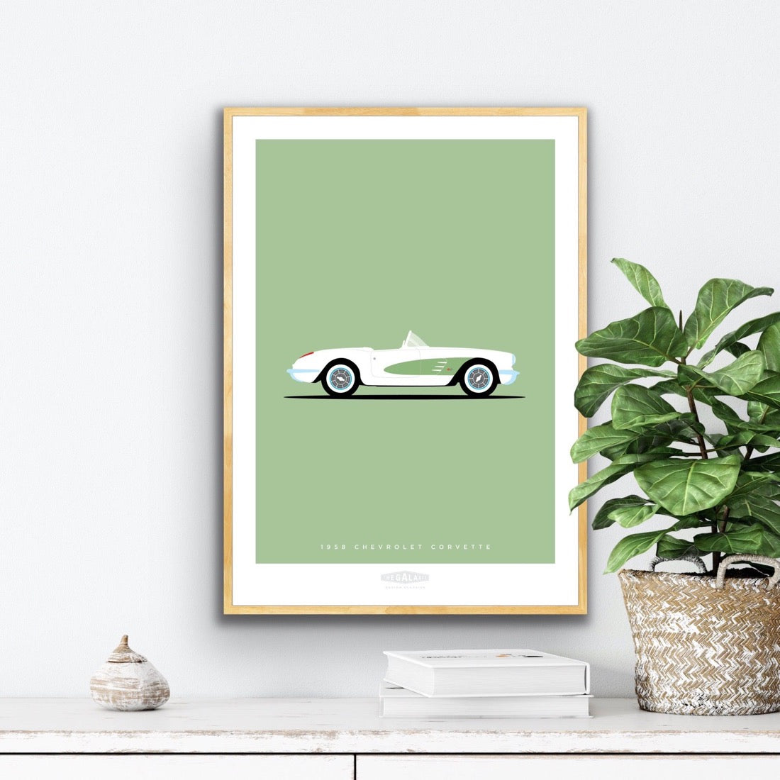 CHEVROLET CORVETTE ROADSTER 1958 Green - The Galaxie Design Classics