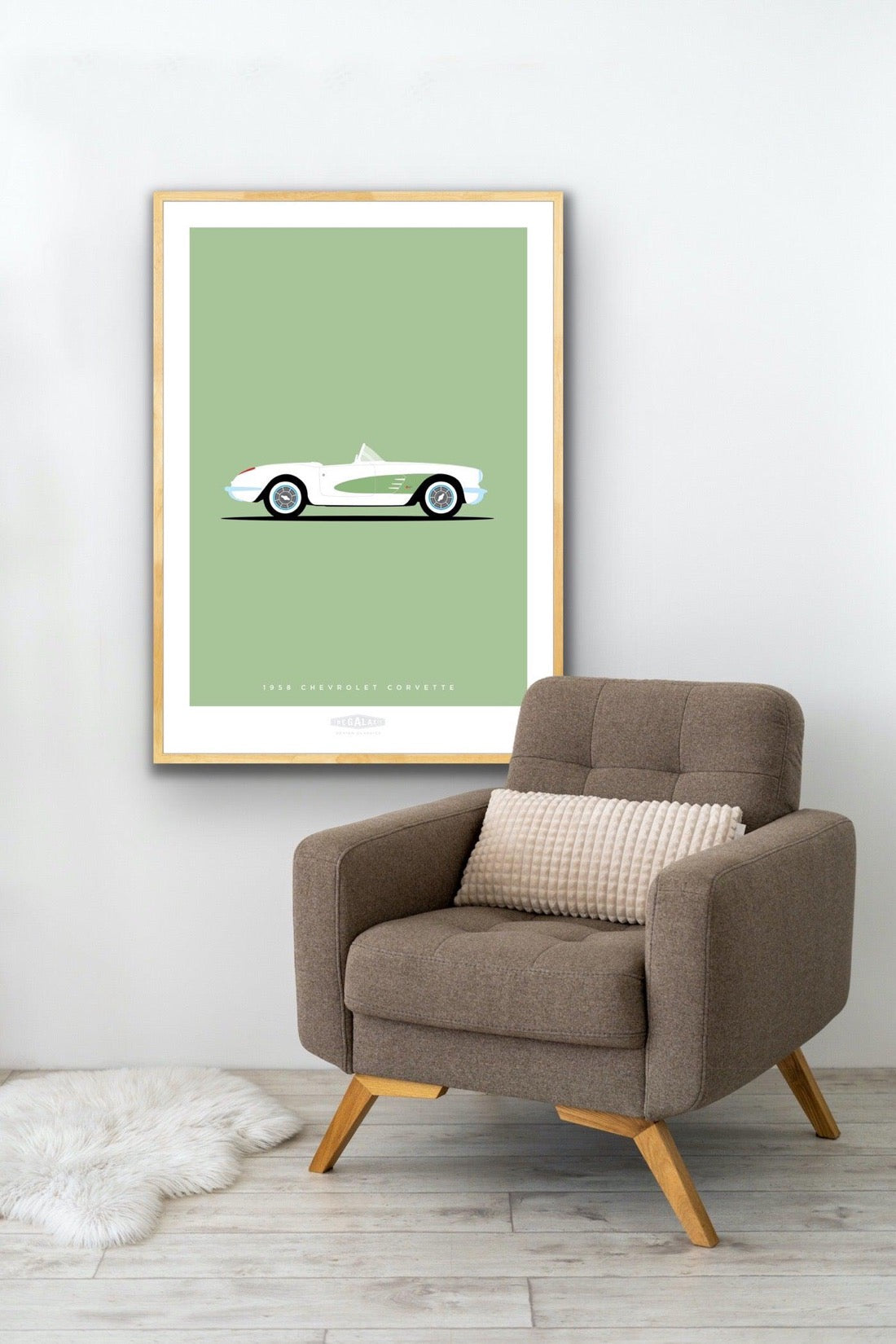 CHEVROLET CORVETTE ROADSTER 1958 Green - The Galaxie Design Classics