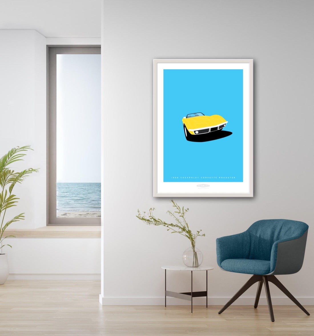 CHEVROLET CORVETTE ROADSTER 1968 Yellow - The Galaxie Design Classics