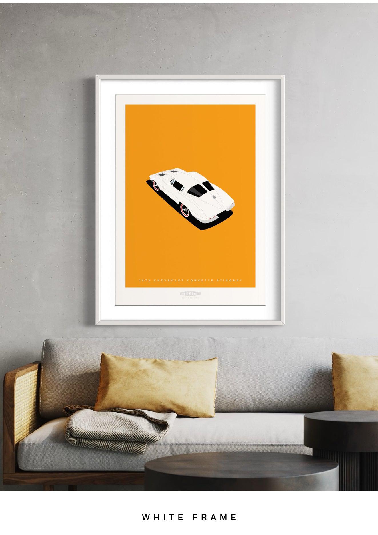 CHEVROLET CORVETTE STINGRAY 1963 White - The Galaxie Design Classics